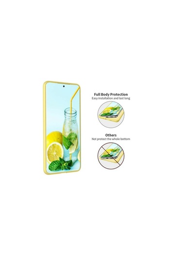 SOHO Soft Silicone Case for Samsung Galaxy S20 Ultra, Bumper, Yellow