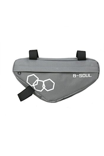 Bibilel Waterproof Bicycle Frame Bag for Phone and Accessories, Gray White