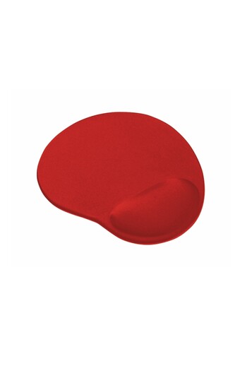 Bibilel Mousepad with Comfortable Gel Wrist Support, Textile Exterior, Red, COM-BBL6833