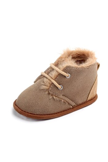 Superbaby Brown fur-lined boots