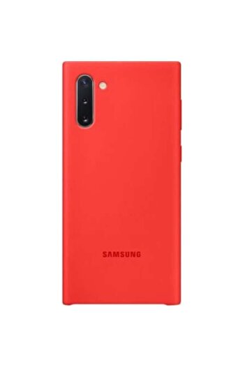 SOHO Silicone Protective Case for Samsung Galaxy Note 10, Ultra Slim Bumper, Red