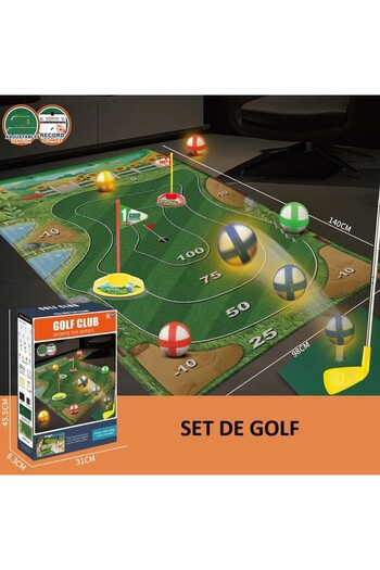 Flippy Interactive Golf Set Flippy, Parent-Child Interaction, Golf Mat 140 x 98 cm, 4 Velcro Balls, 3 Adjus