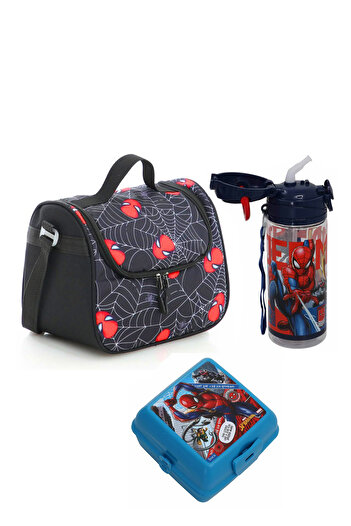 Ewason Lunch Box + Water Bottle + Lunch Container 3-Piece School Set Spider