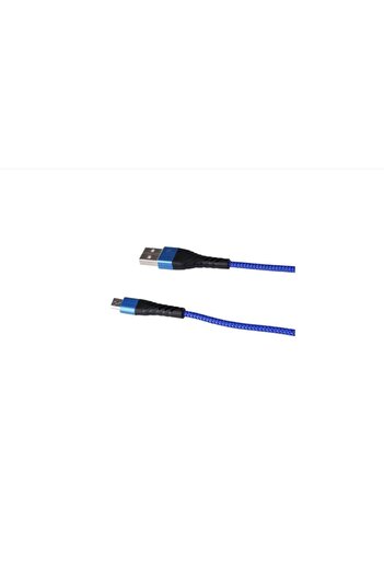 SOHO Charging Cable USB to Micro USB, 1M Length, Reinforced, Blue