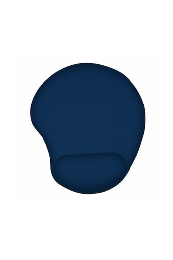 Bibilel Mousepad with Comfortable Gel Wrist Support, Textile Cover, Bleumarin