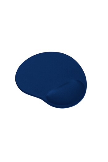 Bibilel Mousepad with Comfortable Gel Wrist Support, Textile Cover, Bleumarin