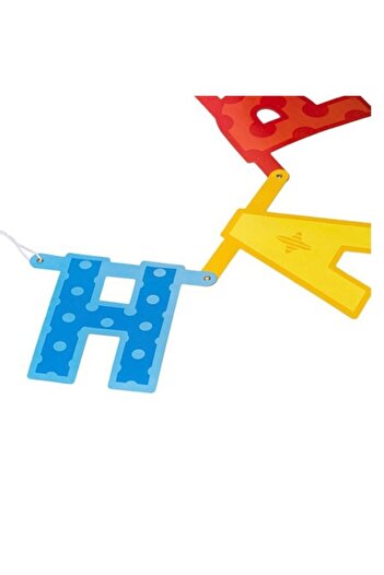 OEM Banner for birthdays, 'Happy Birthday', multicolor, 213 x 16 cm