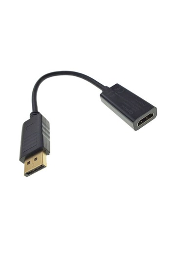 OEM Display Port Male to HDMI Female Adapter Cable, 4K Ultra HD, Black