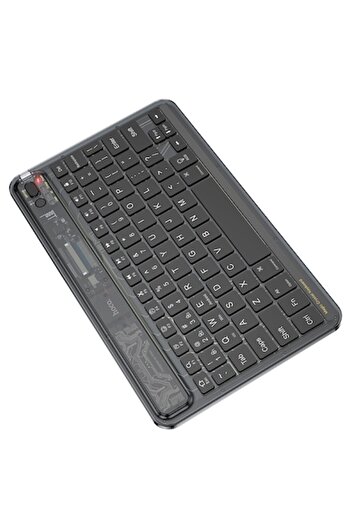SOHO Bluetooth Keyboard with Adjustable LED Lighting, 500mAh Battery, USB-C Cable, Black