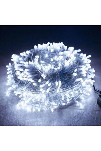 Flippy Christmas Lighting, 175m, LED, Icicle Style, Cold White with Flash, Transparent Rubber Wire, 220V