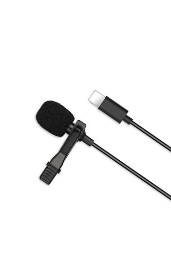 XO Design Lavalier Microphone XO, Clip-On System, Lightning, 2m Cable, Black