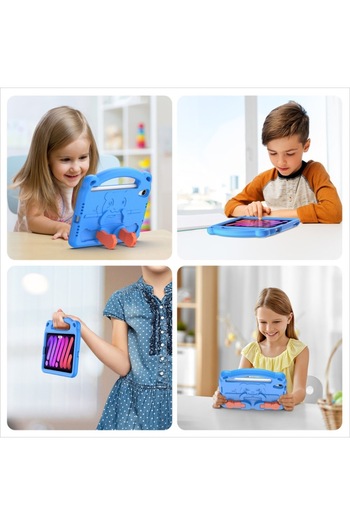Bibilel Husă de protecție din spumă pentru iPad Mini 6 2021, model Panda, albastră