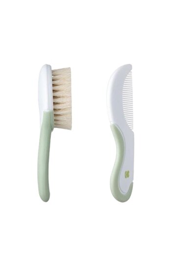 SOHO Set care with comb and ultra-soft brush for babies, Light green