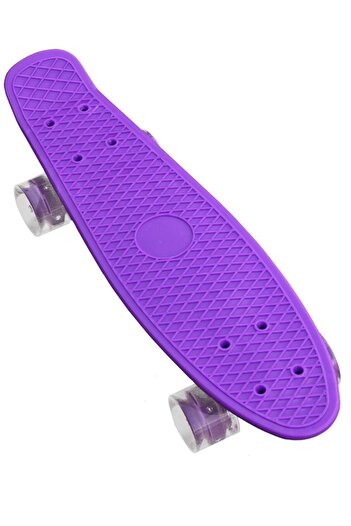 AGD Skateboard For Children With LED Wheels, Purple