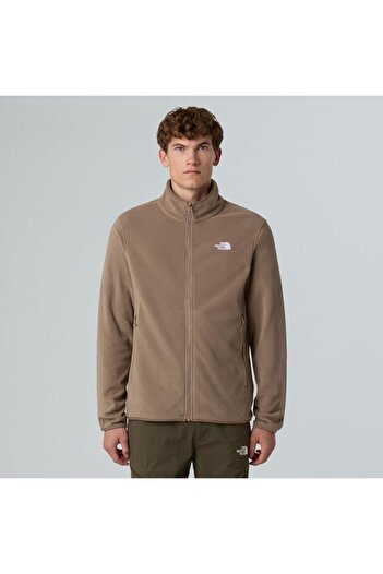 THE NORTH FACE Men's Glacier Full-Length Zip-Up Fleece Nf0A8D0Rbow1 Brown-M