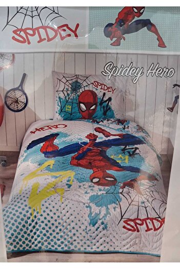 Özdilek Licensed Disney Single Bed Cover Set Spidey Hero Green