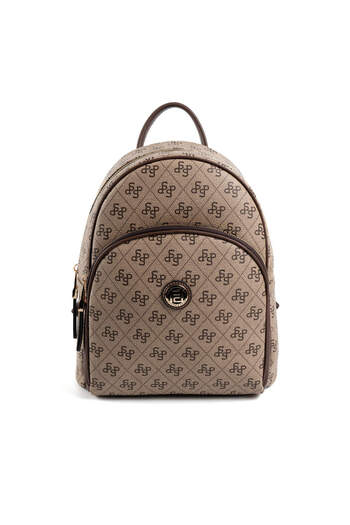 Silver Polo Women / Girls 1062-47400 Backpack M178 Dark Beige-Matte Brown