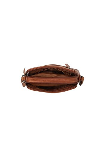 The Chesterfield Brand Women's crossbody bag, genuine leather, The Chesterfield Brand, Vionne, Cognac brown
