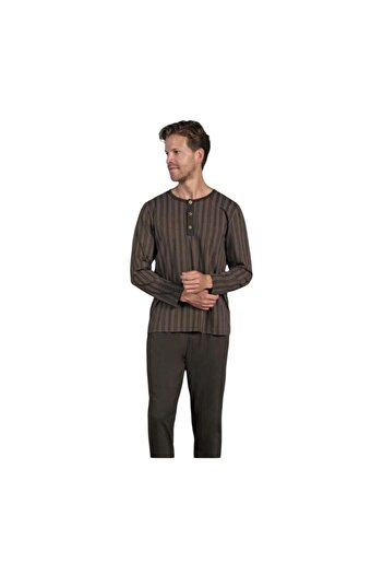 ROYAM Pijadore Men's 100% Cotton Single Jersey Seasonal Long Sleeve Pajama Set 1949