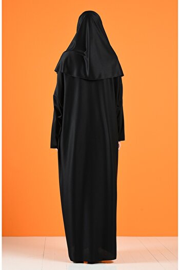 sefamerve Namaz Elbisesi 4538A-01 Siyah