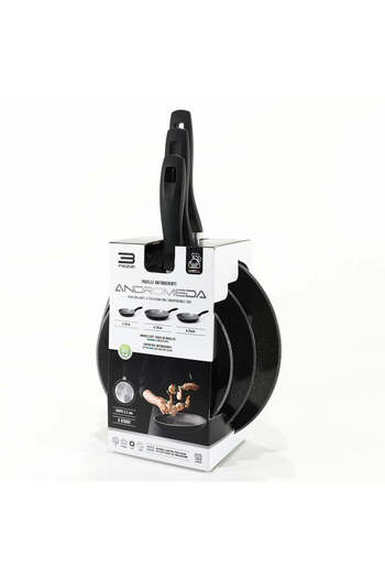 Gusto Casa - Non-Stick Aluminum Pans Andromeda Set - 3 Pieces