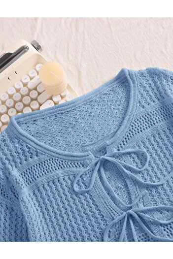 SHEIN Cardigan Curve+, albastru