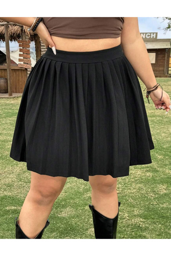 SHEIN Curve+ mini skirt, black