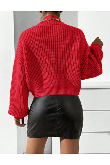 SHEIN sweater, red