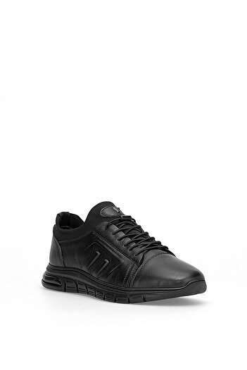 Voyager M271-1 Men's Genuine Leather Casual Shoes Black