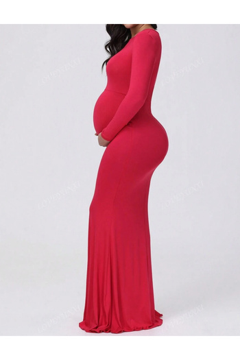 SHEIN maxi dress, red