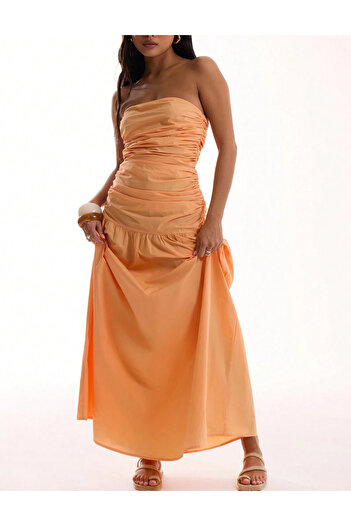 SHEIN maxi dress, orange