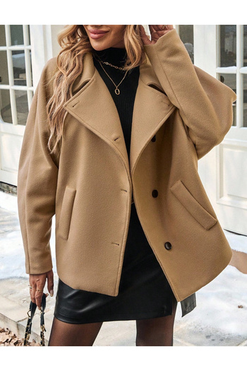 SHEIN short coat, brown