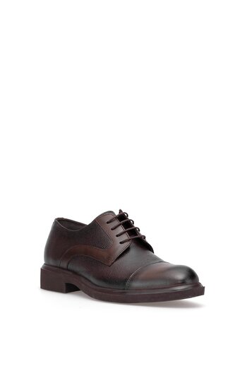 Ayakkabı Fuarı Elit Slgvf030C Men's Genuine Leather Classic Shoes Brown