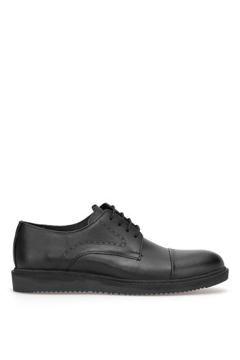 Ayakkabı Fuarı Elit Slgvf031C Men's Genuine Leather Classic Shoes Black