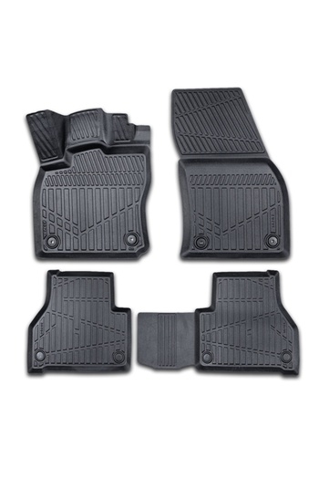 DELUXETUNING Set covorase auto cauciuc VW Caddy 2020->, forma tavita 3D
