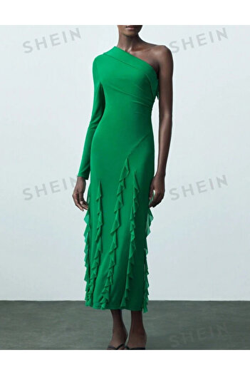 SHEIN maxi dress, green
