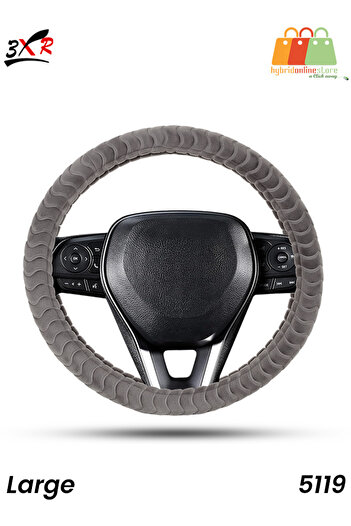 3XR Soft Plush Car Steering Wheel Cover Large Size 5119
