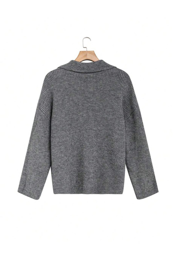 SHEIN Curve+ sweater, gray