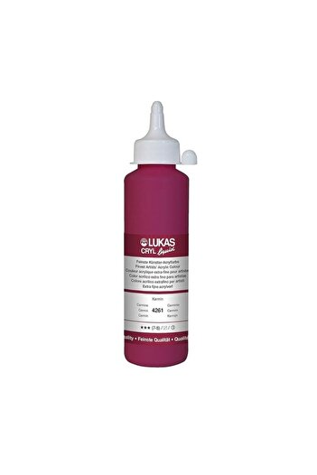 Lukas CRYL LIQUID 250ML CARMINE