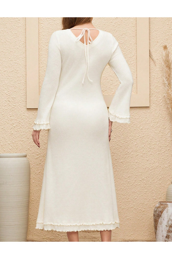 SHEIN midi dress, cream