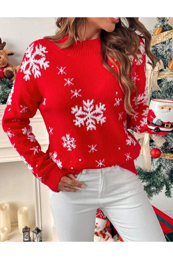 SHEIN sweater, red