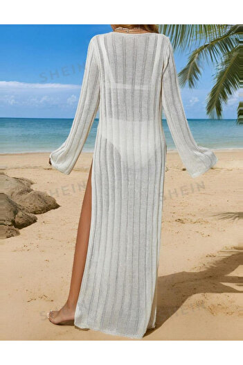 SHEIN beach cardigan, beige