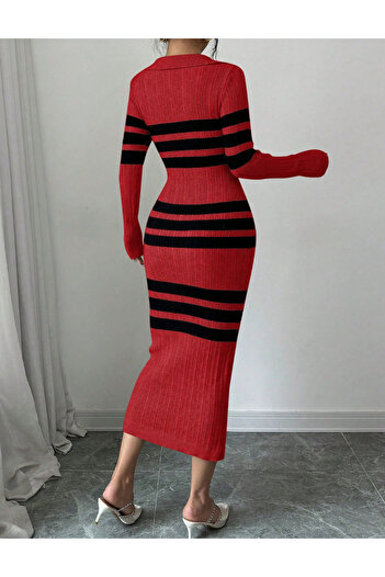 SHEIN maxi dress, red