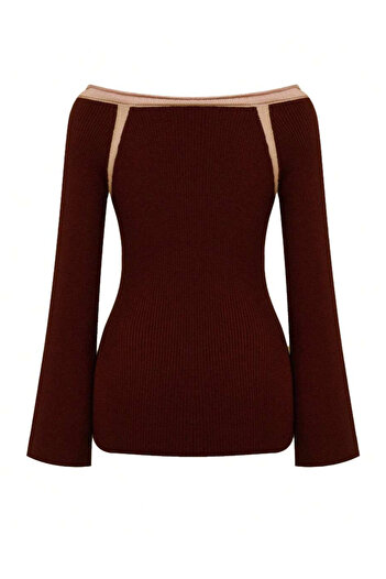 SHEIN sweater, brown