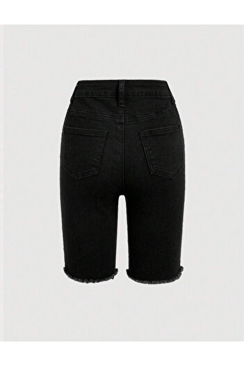 SHEIN denim shorts, black