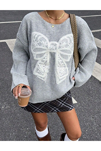 SHEIN sweater, gray