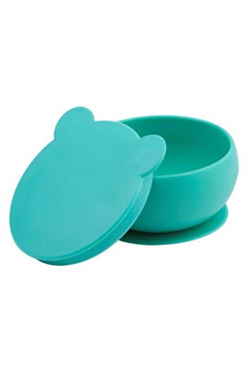 OiOi Silicone Bowl with Lid Aqua Green