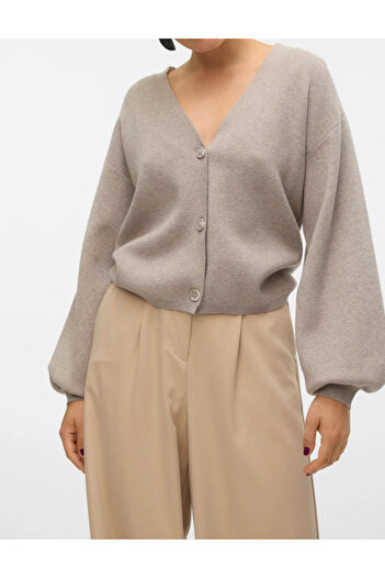 Vero Moda button-up sweater, beige