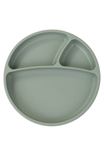 OiOi Portion Vacuum Bottom Silicone Plate River Green