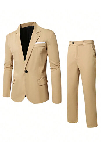SHEIN MANFINITY suit, beige